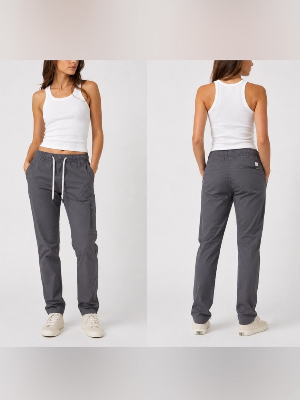 Vuori Ripstop Charcoal Drawstring Pants for Women